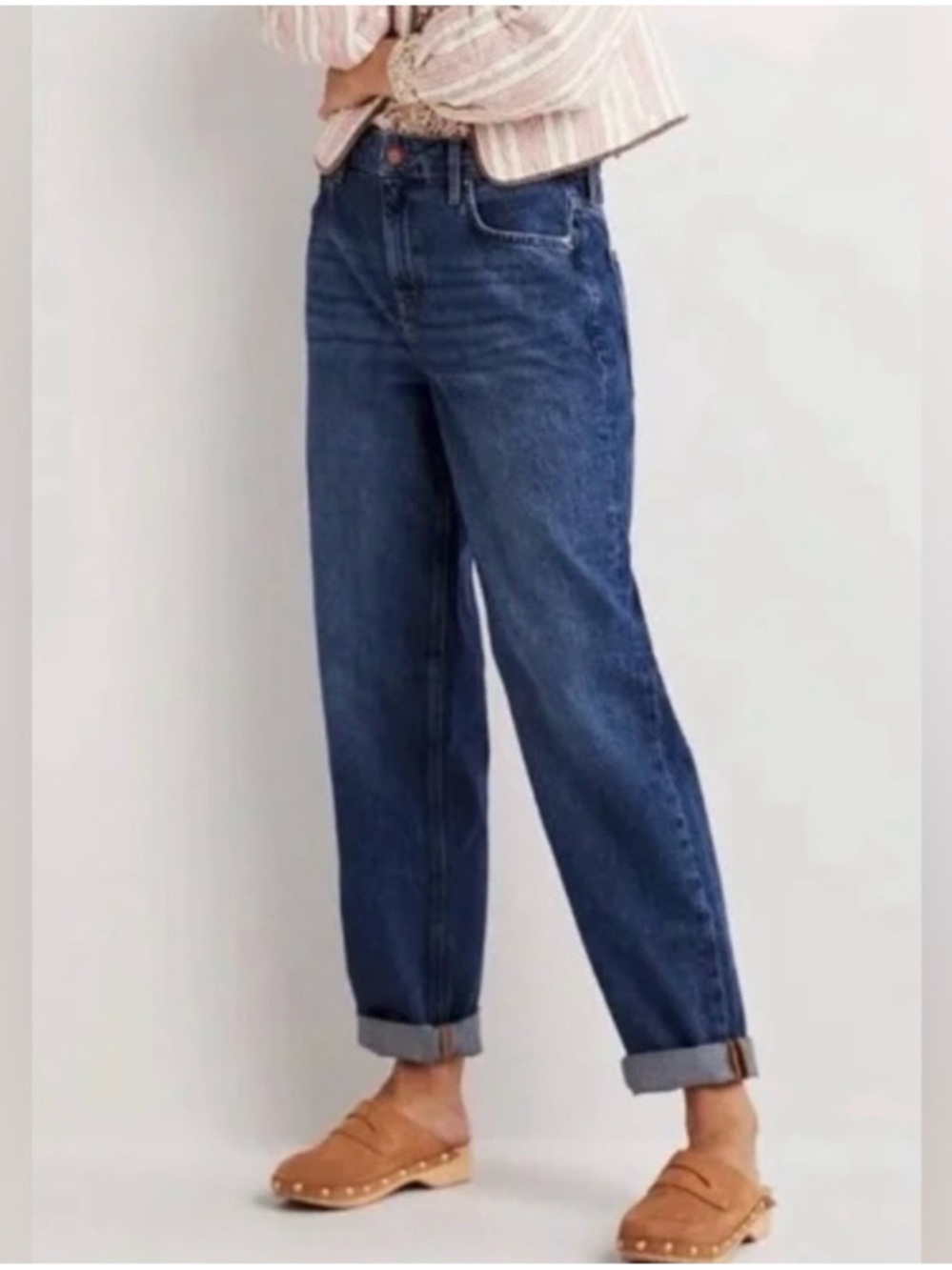 Boden Women's Boyfriend Jeans in Dark Blue